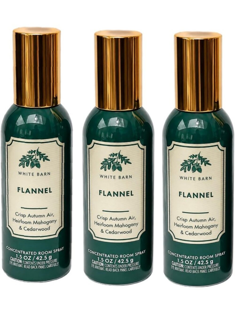 Concentrated Room Spray Set - 3 Pack, 1.5 oz Each - Fresh Flannel Scent